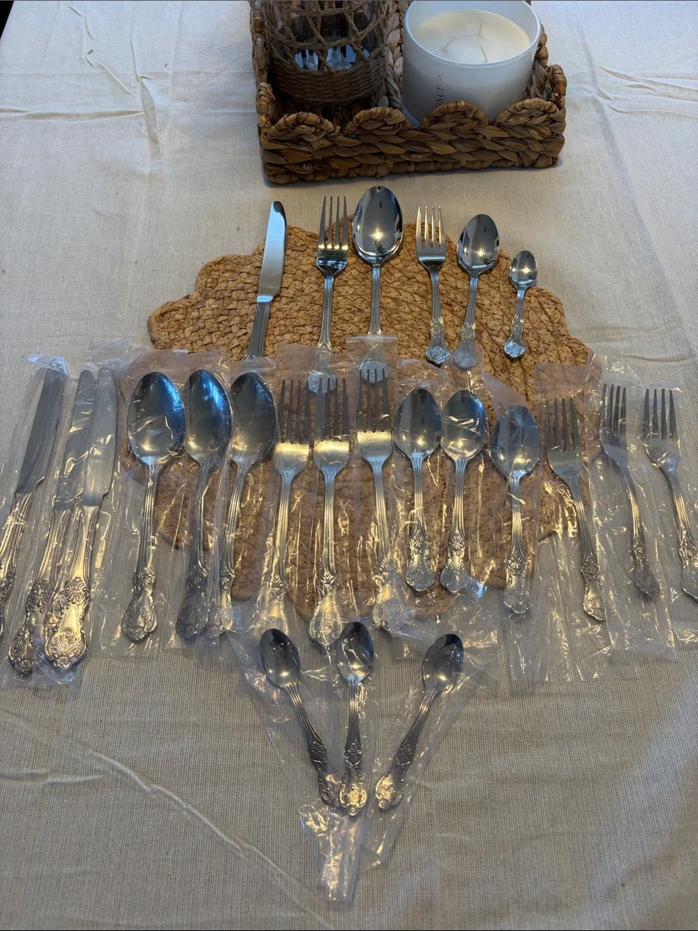 NWT ROYAL PRESTIGE Silver Stainless Steel Set - FIESTAClassic Dining Collection